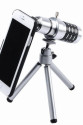 Iphone 5 5S - Iphone 4 4S Için Alüminyum 14X Optik Zoom Yakından Görüntü Çekme Dürbün