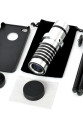Iphone 5 5S - Iphone 4 4S Için Alüminyum 14X Optik Zoom Yakından Görüntü Çekme Dürbün