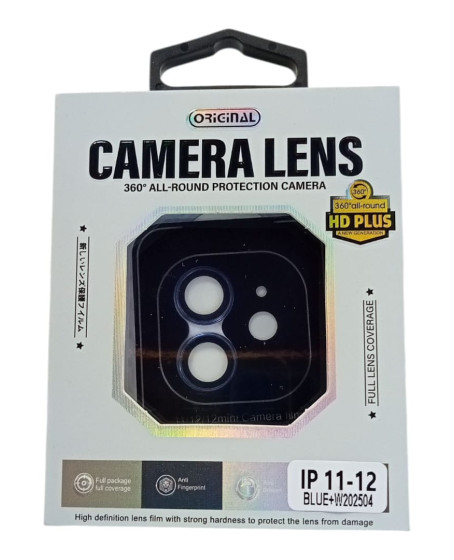 iPhone 11 / 12 / 12 Mini Uyumlu Safir Kamera Koruyucu Lens Mavi Renk iPhone 11 / 12 / 12 Mini Uyumlu Safir Kamera Koruyucu Lens Mavi Renk