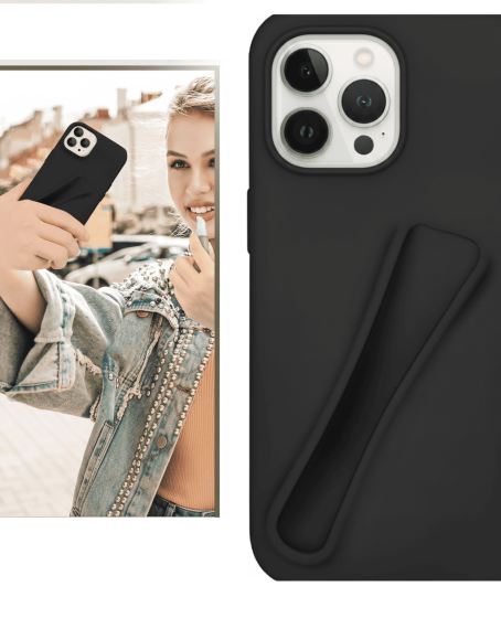iPhone 16 Pro Max Lip Gloss Kılıf Siyah iPhone 16 Pro Max Lip Gloss Kılıf Siyah