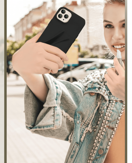 iPhone 16 Pro Max Lip Gloss Kılıf Siyah iPhone 16 Pro Max Lip Gloss Kılıf Siyah
