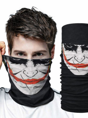 Joker Desenli Çok Amaçlı Buff – Yüz, Boyun ve Bandana Maskesi 5 No