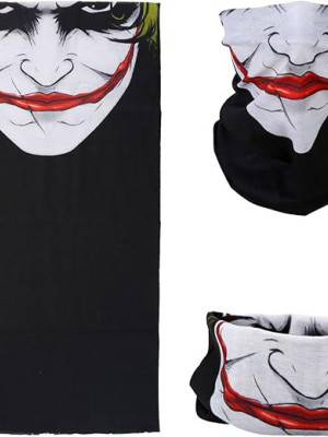 Joker Desenli Çok Amaçlı Buff – Yüz, Boyun ve Bandana Maskesi 5 No Joker Desenli Çok Amaçlı Buff – Yüz, Boyun ve Bandana Maskesi 5 No