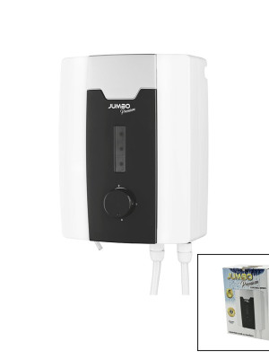 JUMBO PREMİUM BEYAZ ANİ SU ISITICI ELEKTRİKLİ ŞOFBEN DUŞ 7 EMNİYET TERMOSTAT 3 KADEMELİ 8000W