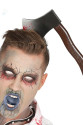 Kafaya Saplanmış Halloween Kanlı Balta Şaka Tacı Kafaya Saplanmış Halloween Kanlı Balta Şaka Tacı