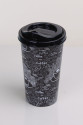 4 Adet Kahve Bardağı - Kapaklı Desenli 400ML
