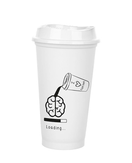 Kahve Bardağı - Kapaklı Beyaz 473 ml Kahve Bardağı - Kapaklı Beyaz 473 ml
