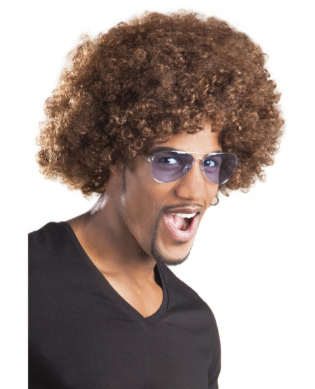 Kahve Renk Kıvırcık Afro Bonus Peruk Kahve Renk Kıvırcık Afro Bonus Peruk
