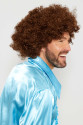 Kahve Renk Kıvırcık Afro Bonus Peruk Kahve Renk Kıvırcık Afro Bonus Peruk