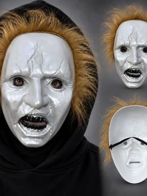 Kahve Saçlı Michael Myers Plastik Karakter Maskesi Kahve Saçlı Michael Myers Plastik Karakter Maskesi