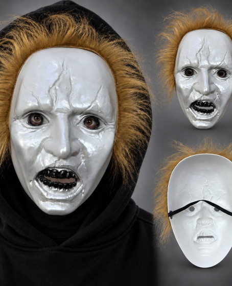 Kahve Saçlı Michael Myers Plastik Karakter Maskesi