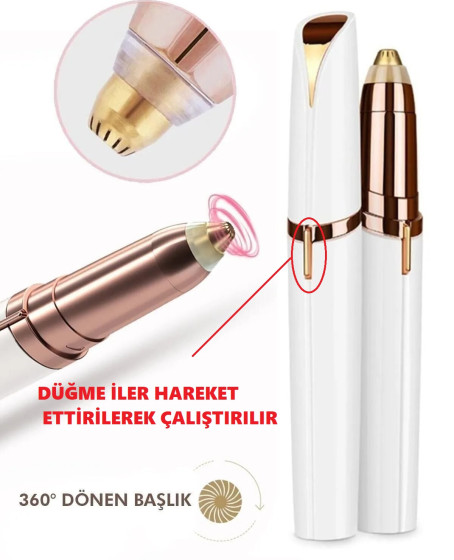Kalem Tipi Taşınabilir İnce Uçlu Yüz Için Tüy Alıcı Kaş Bıyık Epilasyon Aleti (Pil Dahildir) Kalem Tipi Taşınabilir İnce Uçlu Yüz Için Tüy Alıcı Kaş Bıyık Epilasyon Aleti (Pil Dahildir)