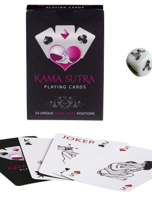 Kamasutra Aşk Seti - Kelepçe - Zar- Kart - Göz Bandı