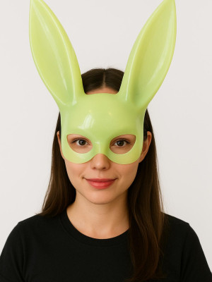 Karanlıkta Parlayan Fosforlu Tavşan Maskesi – Glow Bunny Masquerade Maske (32x22 cm) Karanlıkta Parlayan Fosforlu Tavşan Maskesi – Glow Bunny Masquerade Maske (32x22 cm)