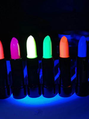 Karanlıkta Parlayan Yanan UV Neon Ruj Yüz Boyama 6 Adet 6 Renk