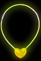 Karanlıkta Yanan Glow Kalp Şekilli Kolye 6 Renk 6 Adet