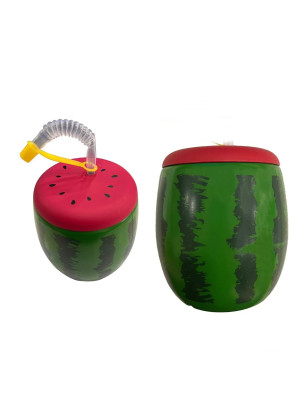Karpuz Tasarımlı Pipetli Suluk 900 ML