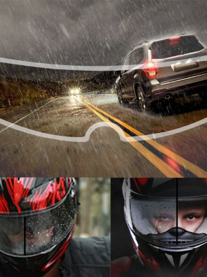 Kask Yağmur Kaydırıcı - Anti-sis Hidrofobik Film