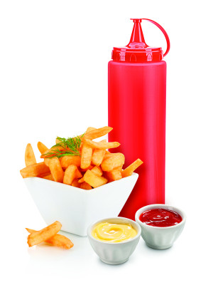 Ketçap Şişesi - 1000ML Dev Boy Kırmızı