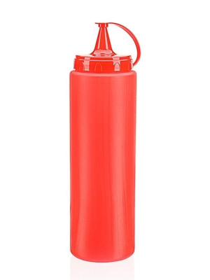 Ketçap Şişesi - 1000ML Dev Boy Kırmızı 3 Adet