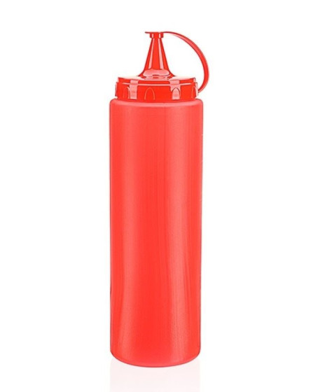 Ketçap Şişesi - 1000ML Dev Boy Kırmızı 3 Adet