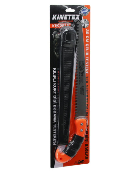 KURT DİŞİ 300MM ÇELİK BUDAMA TESTERESİ KILIFLI SAPLI 30CM SAPLI 43CM