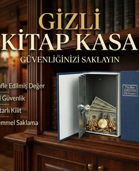 Kitap Görünümlü Gizli Kasa