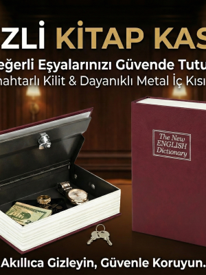 Kitap Görünümlü Gizli Kasa
