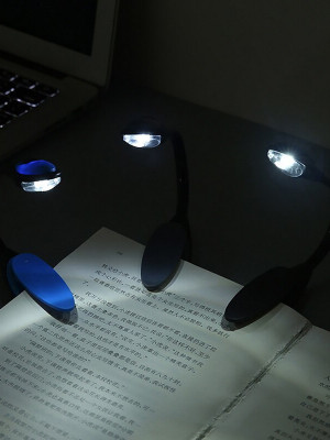 Kitap Okuma Işığı Led Booklight Kıskaçlı Pilli Model Led Işık