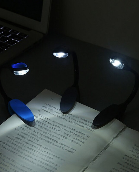 Kitap Okuma Işığı Led Booklight Kıskaçlı Pilli Model Led Işık Kitap Okuma Işığı Led Booklight Kıskaçlı Pilli Model Led Işık