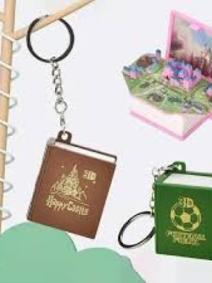 Kitap Şeklinde 3D Anahtarlık Kitap Şeklinde 3D Anahtarlık