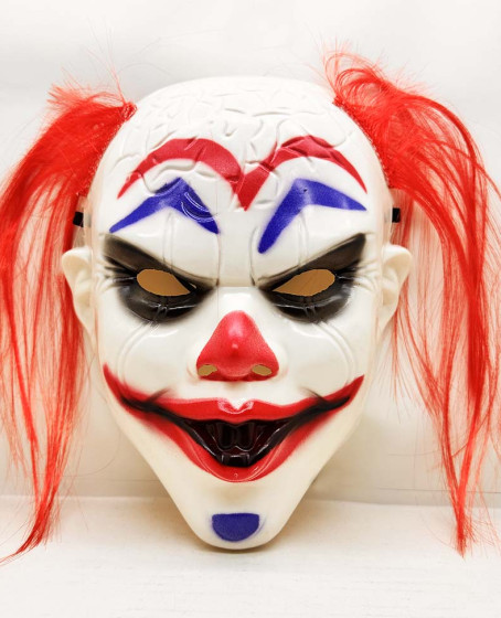 Kızıl Saçlı Joker Palyaço Maskesi