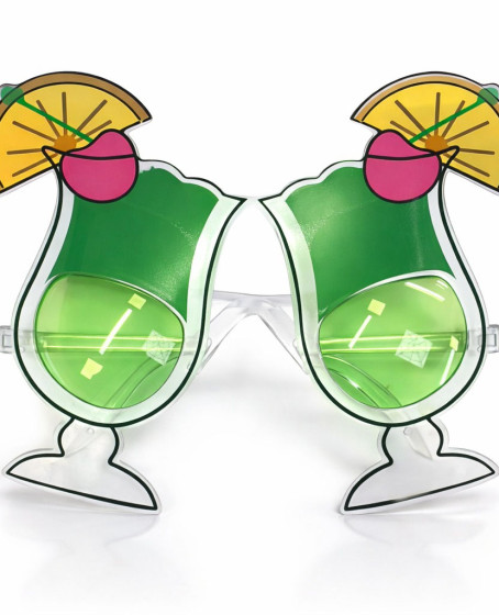 Kokteyl Bardak Parti Gözlüğü Yeşil Renk