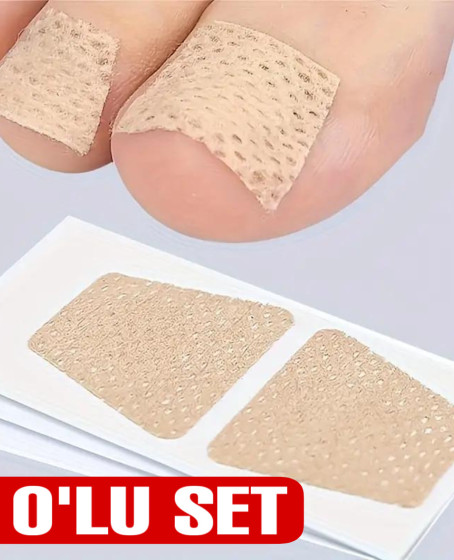 KOLAY UYGULANABİLİR AYAK TIRNAĞI ONARIM YAMASI (10"LU SET) KOLAY UYGULANABİLİR AYAK TIRNAĞI ONARIM YAMASI (10"LU SET)