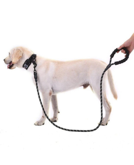 Köpekler İçin Gezdirme Tasması Reflektörlü 130 cm Halat Orta ve Büyük Boy Köpekler İçin Siyah Köpekler İçin Gezdirme Tasması Reflektörlü 130 cm Halat Orta ve Büyük Boy Köpekler İçin Siyah