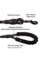 Köpekler İçin Gezdirme Tasması Reflektörlü 130 cm Halat Orta ve Büyük Boy Köpekler İçin Siyah Köpekler İçin Gezdirme Tasması Reflektörlü 130 cm Halat Orta ve Büyük Boy Köpekler İçin Siyah