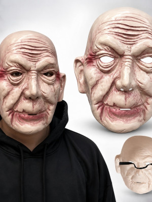 Korkunç Yaşlı Adam Gerçekçi İhtiyar Maske