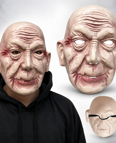 Korkunç Yaşlı Adam Gerçekçi İhtiyar Maske Korkunç Yaşlı Adam Gerçekçi İhtiyar Maske