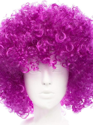 Koyu Mor Renk Violet Afro Bonus Saç Peruk Koyu Mor Renk Violet Afro Bonus Saç Peruk