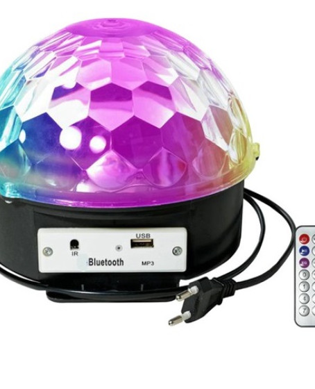Kumandalı Kristal Led RGB Disko Topu Kumandalı Kristal Led RGB Disko Topu
