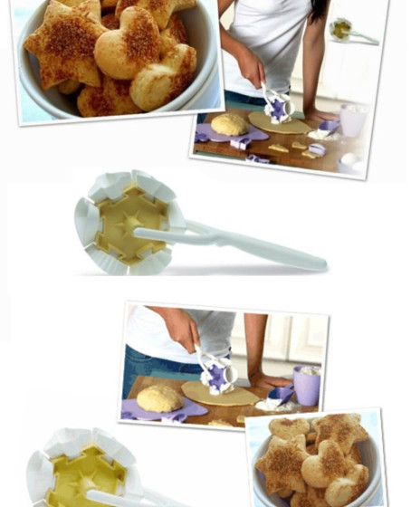 Kurabiye Ruleti - Çiçek - Kalp - Üçgen - Muffin şekillerinde Kurabiye Şekillendirici Kurabiye Ruleti - Çiçek - Kalp - Üçgen - Muffin şekillerinde Kurabiye Şekillendirici
