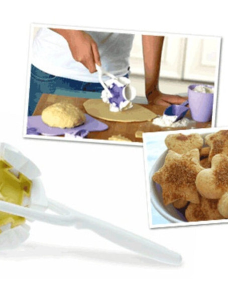 Kurabiye Ruleti - Çiçek - Kalp - Üçgen - Muffin şekillerinde Kurabiye Şekillendirici Kurabiye Ruleti - Çiçek - Kalp - Üçgen - Muffin şekillerinde Kurabiye Şekillendirici
