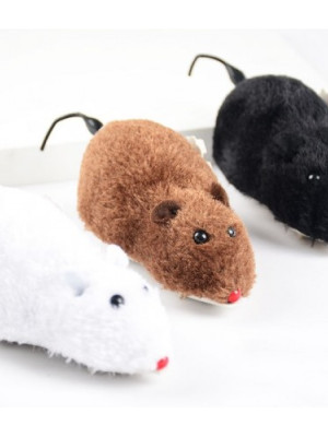 Kurmalı Kedi Eğitim Oyuncağı Tüylü Fare Kurmalı Kedi Eğitim Oyuncağı Tüylü Fare
