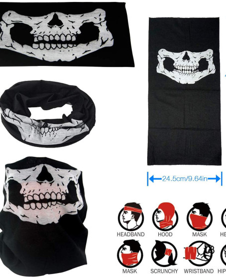 Motorcu Boyunluk Baf Buff Bandana 25x48 cm Model 7