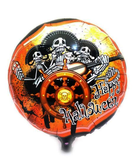 Kuru Kafalı Korsanlar Halloween Şekilli Folyo Balon 45 cm Kuru Kafalı Korsanlar Halloween Şekilli Folyo Balon 45 cm