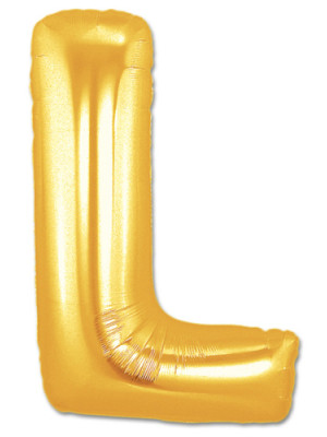 L Harf Folyo Balon Altın Renk  40 inç