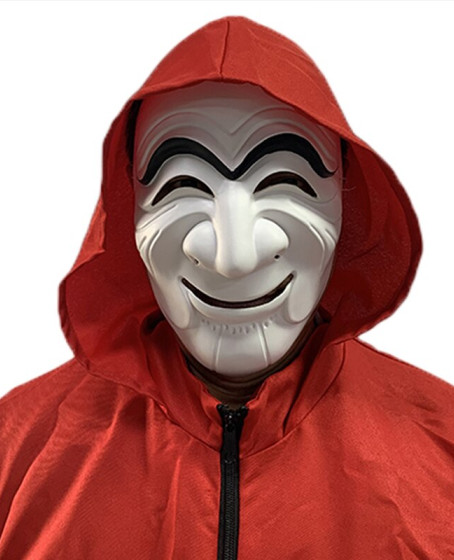 Koreli Hırsız Teatral Hahoe Maskesi - Para Heist Maskesi - Dali Maskesi Koreli Hırsız Teatral Hahoe Maskesi - Para Heist Maskesi - Dali Maskesi