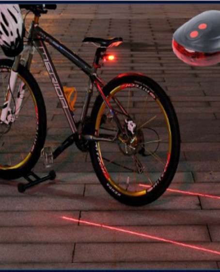 Lazer Güvenlik Şeritli Bisiklet Stop Lambası Lazer Güvenlik Şeritli Bisiklet Stop Lambası