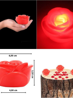 Led Işıklı Gül Romantik Gül