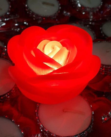 Led Işıklı Gül Romantik Gül